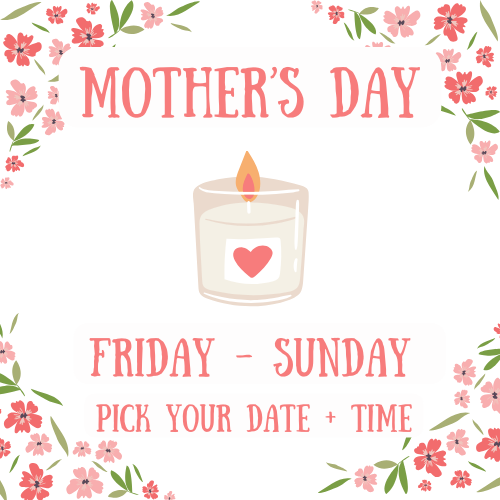 Special Mother's Day Candle Caking Class - Includes one mimosa