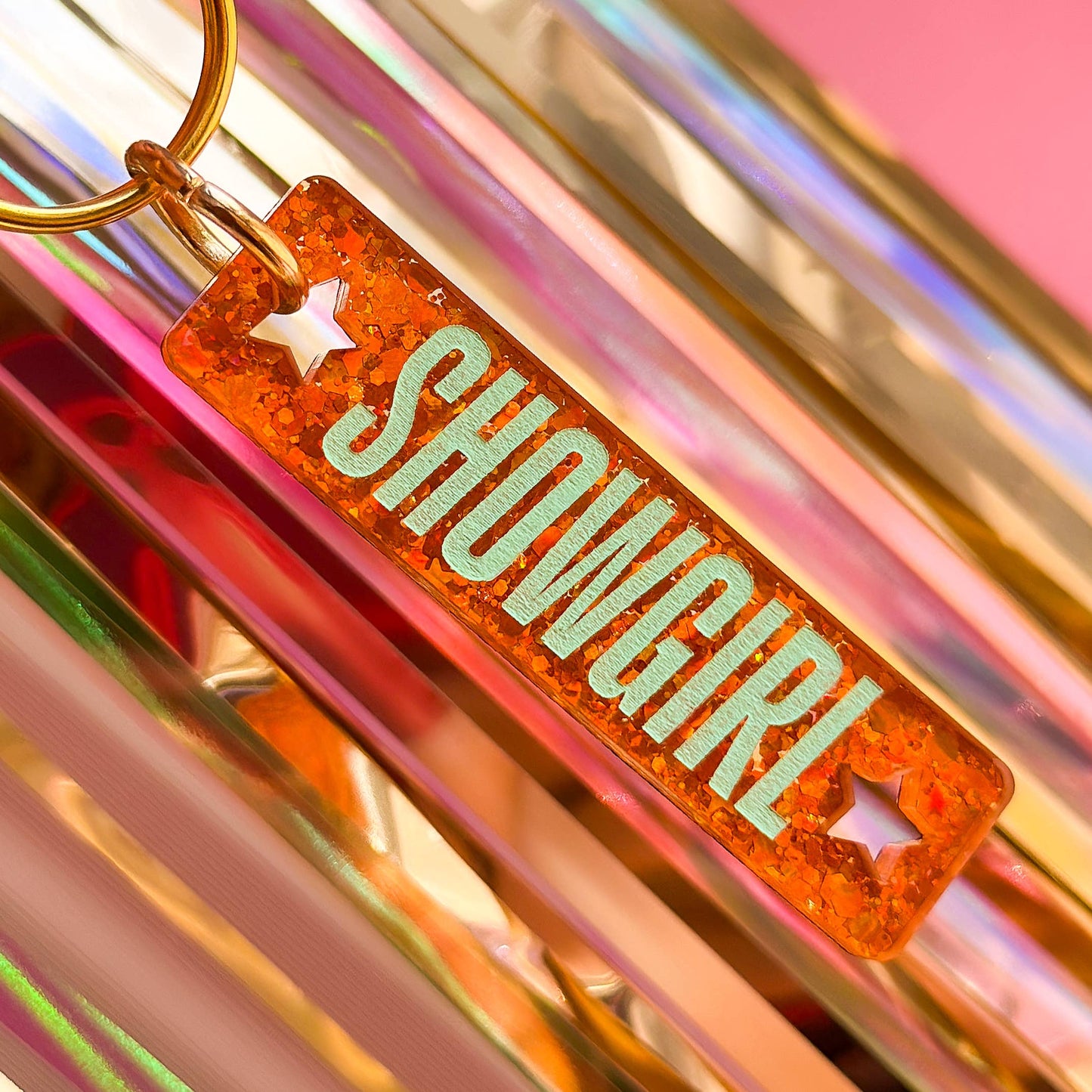 Showgirl - Laser Cut and Engraved Keychain