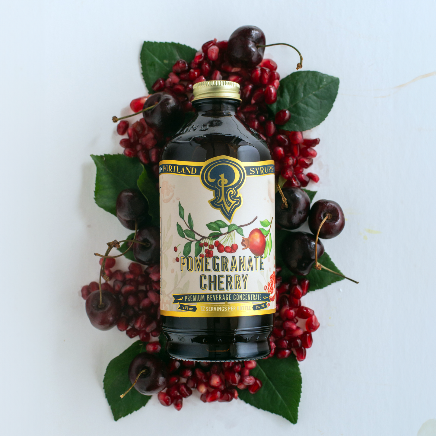Pomegranate Cherry Syrup | 12 oz Cocktail & Mocktail Mixer