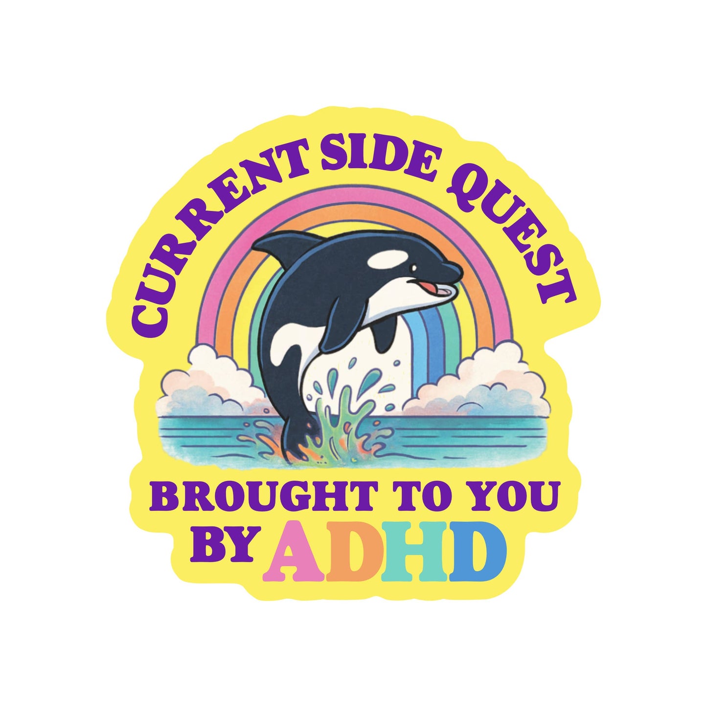 ADHD Funny Sticker
