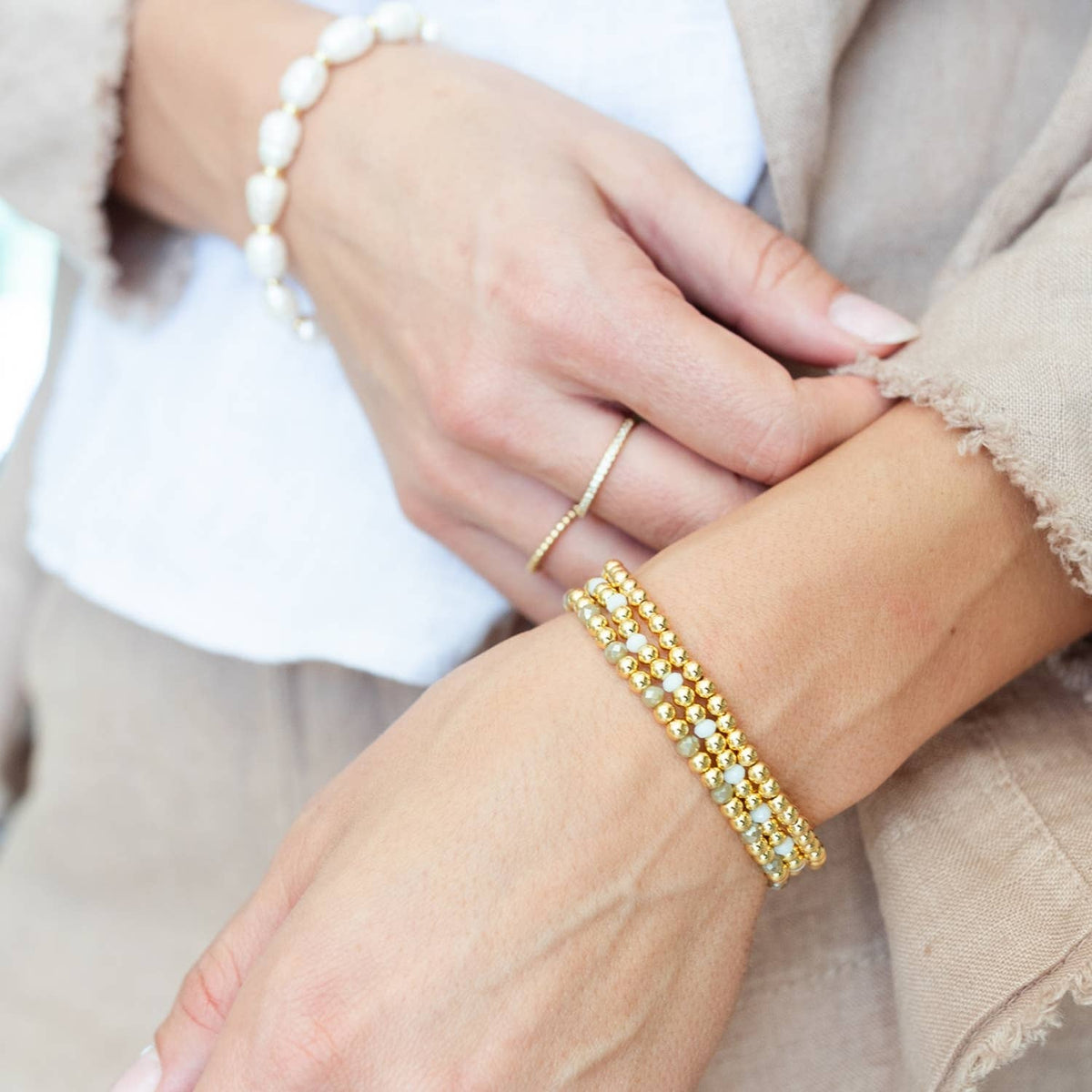 4mm Bead Stretch Bracelet