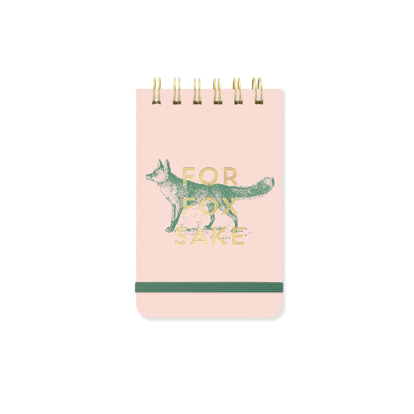 For Fox Sake Vintage Sass Wire Notepad | Lined Pocket Notebook