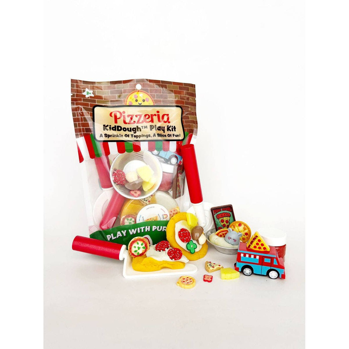 Pizzeria KidDough Play Kit – Pizza Pretend Play Sensory Dough Set