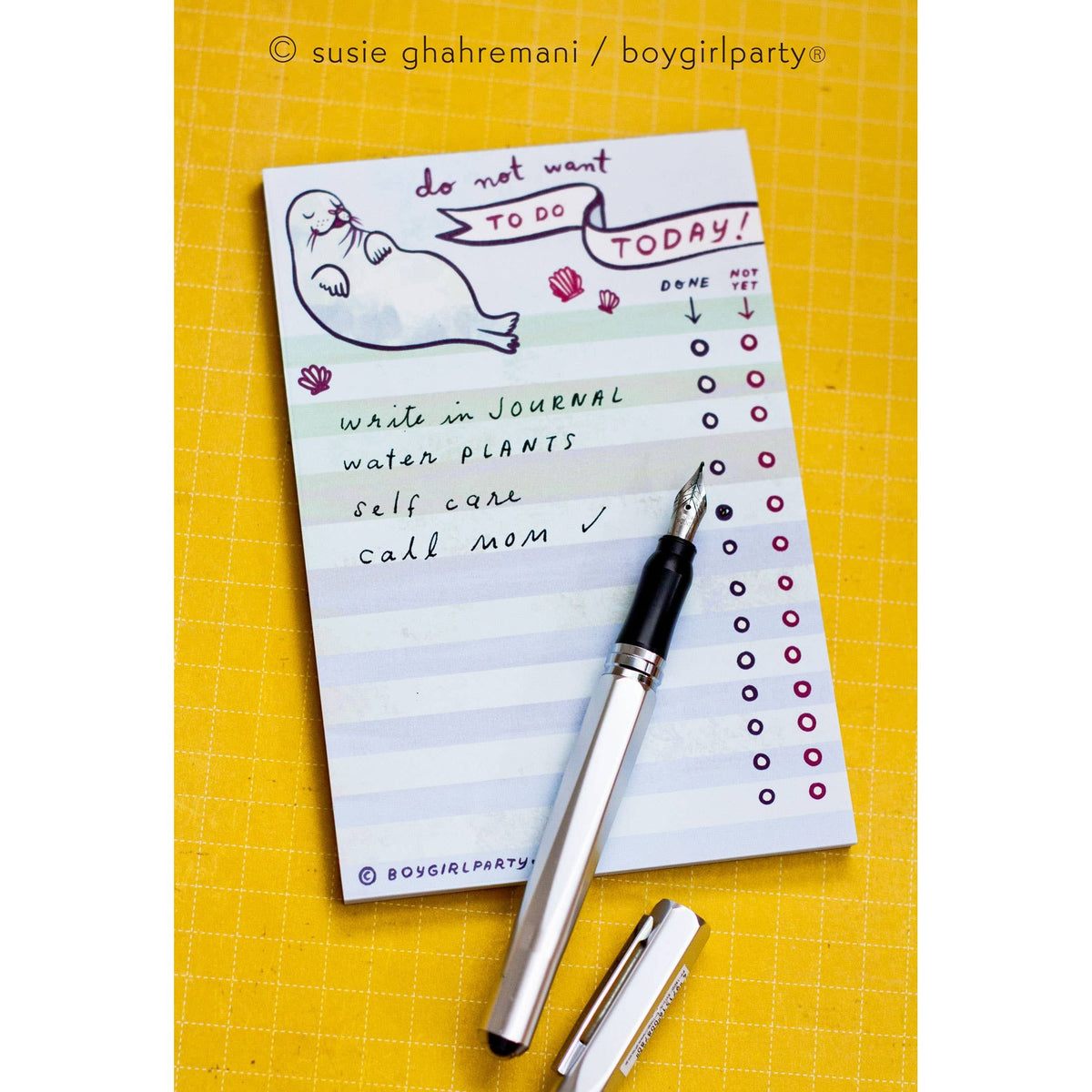 Do Not Want To Do List – Seal Notepad