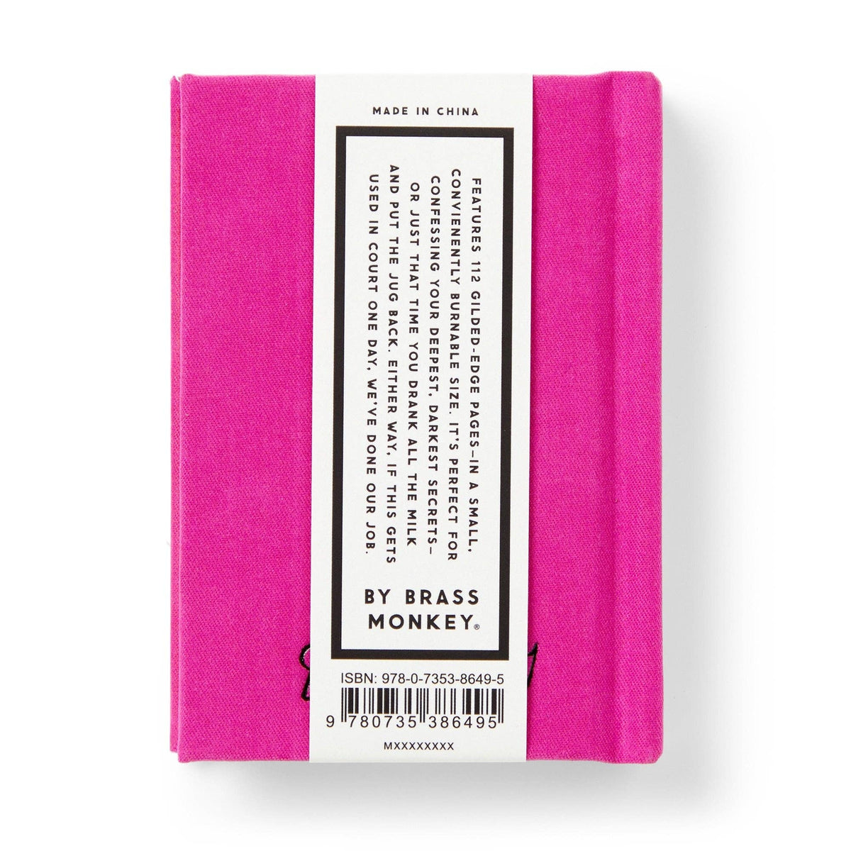 Tiny Secret Diary | 2.75" x 3.75" Pocket Notebook with Foil-Stamped Felt Cover