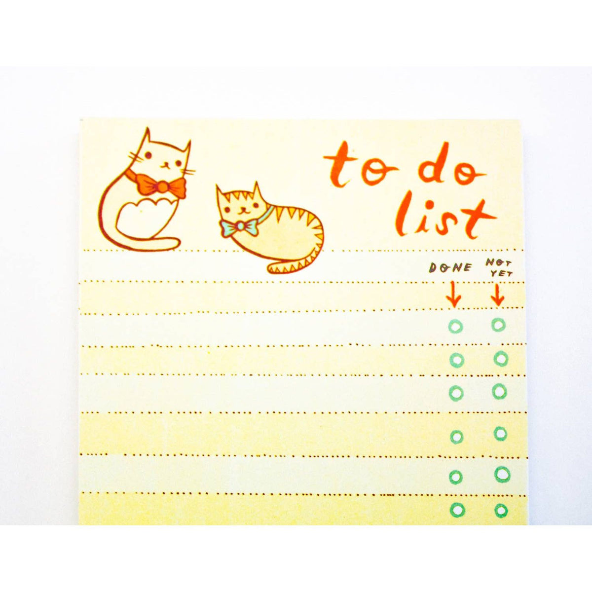 Kawaii Cat To-Do List Notepad | Cute Office Stationery