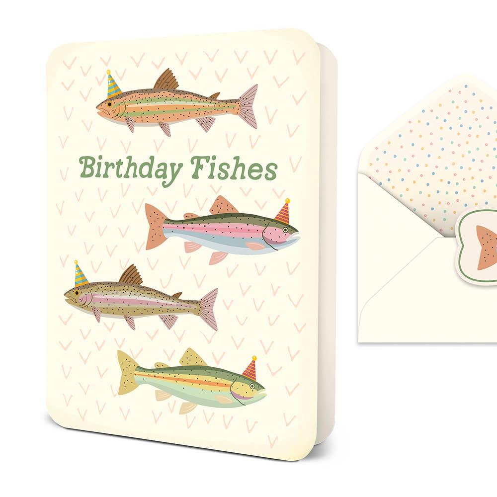 Birthday Fishes Greeting Card