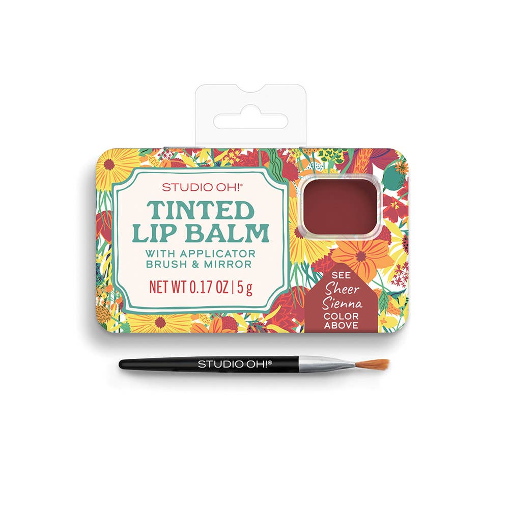 Sheer Sienna Tinted Lip Balm & Brush Set