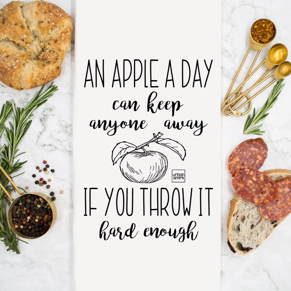 Apple A Day Tea Towel