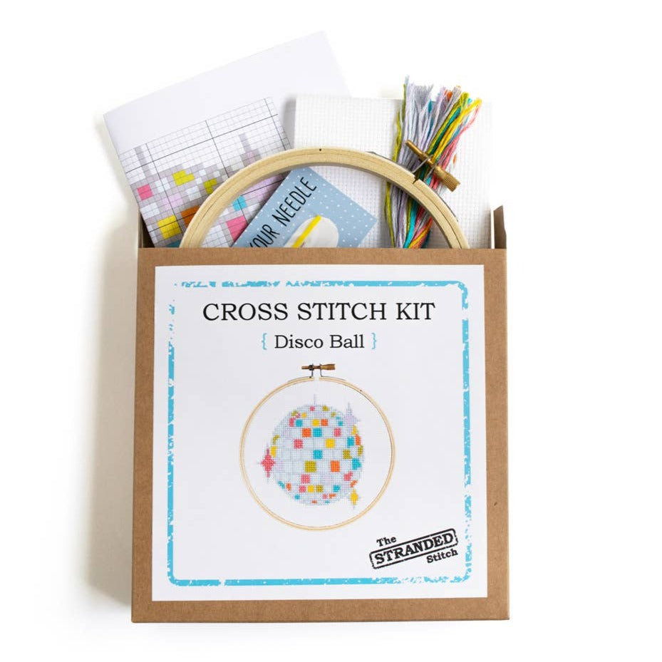 Disco Ball Cross Stitch Kit