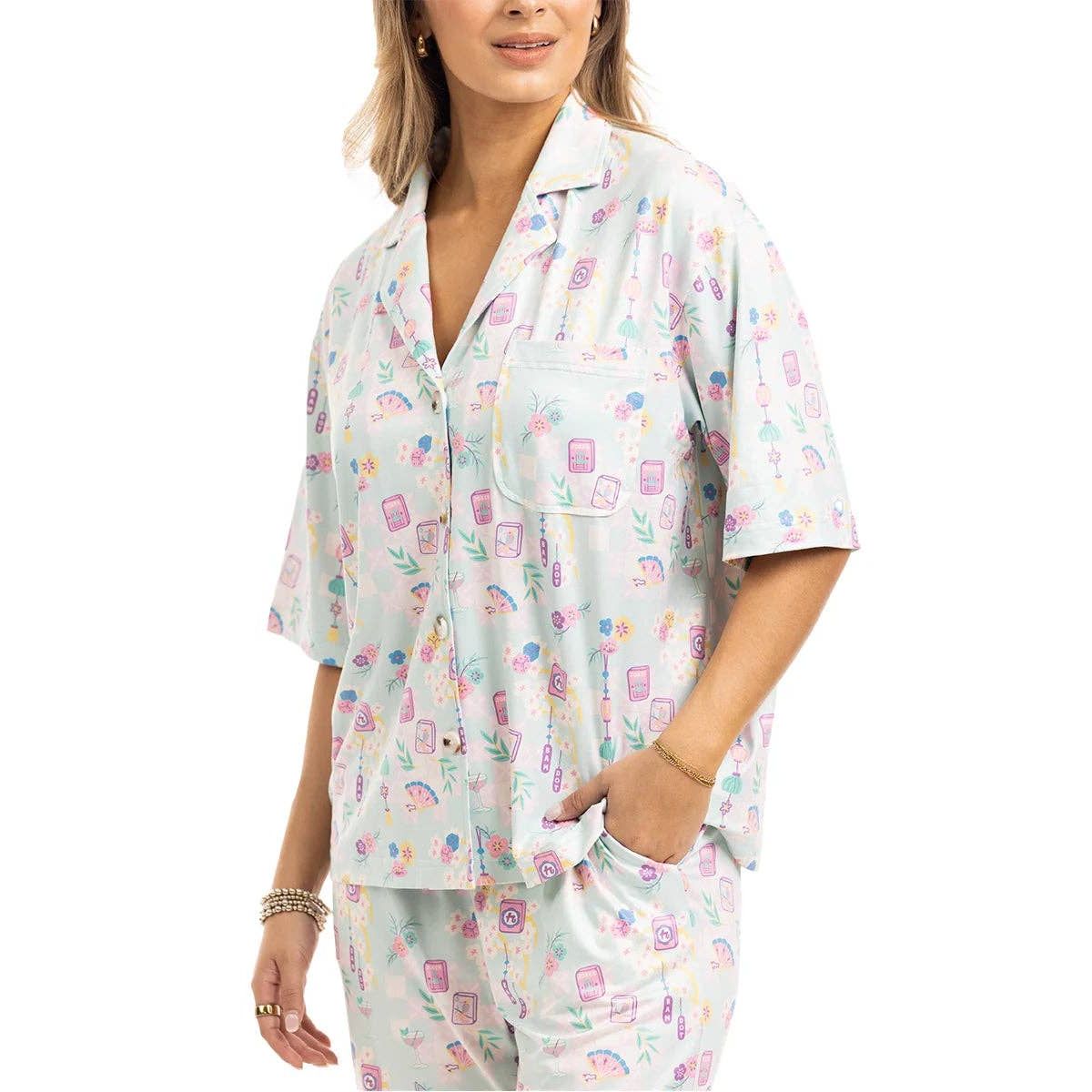 Mahjong Pieces Pajama Set