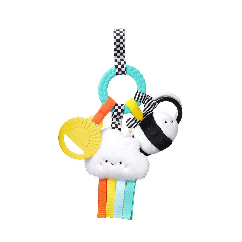 Bitzy Busy Ring™ Teething Activity Toy: Veggie