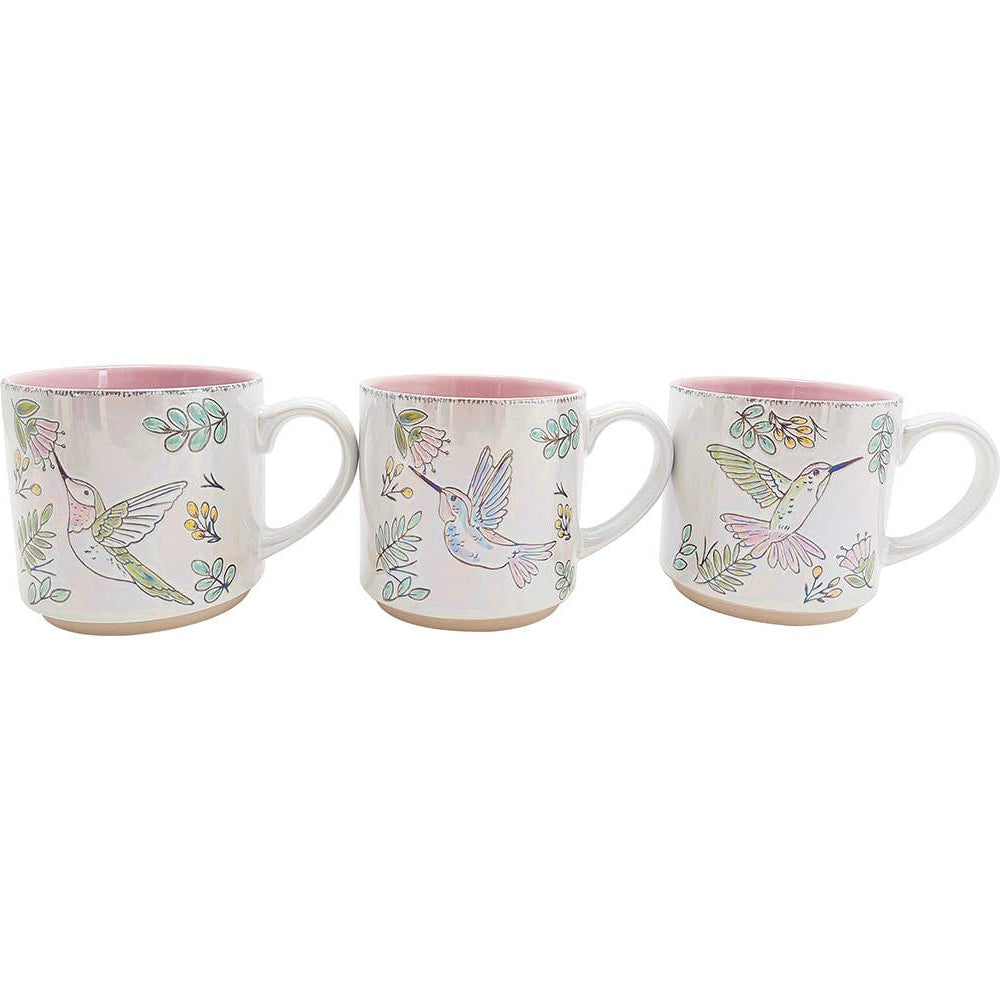 Luster Glaze Hummingbird Mug