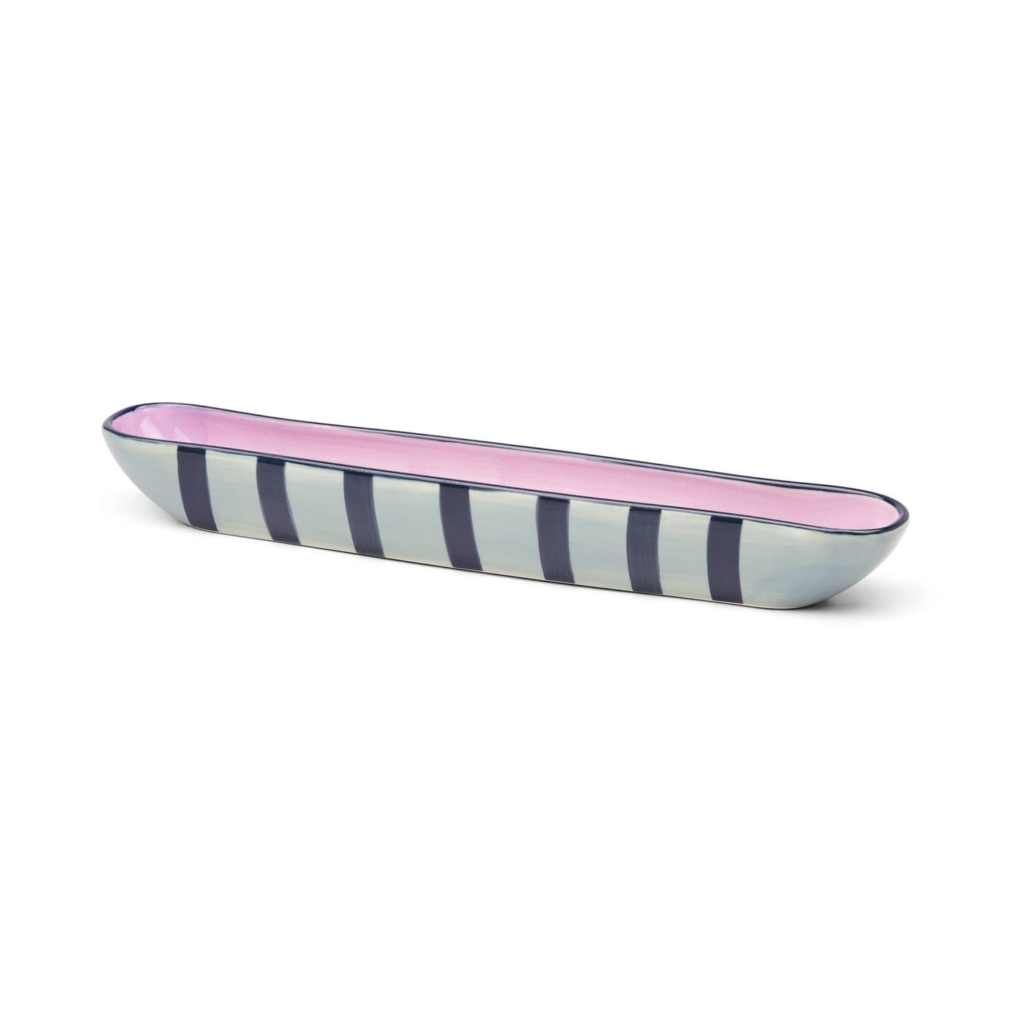 Dean Hand-Painted Olive Boat | Ceramic Olive & Appetizer Dish