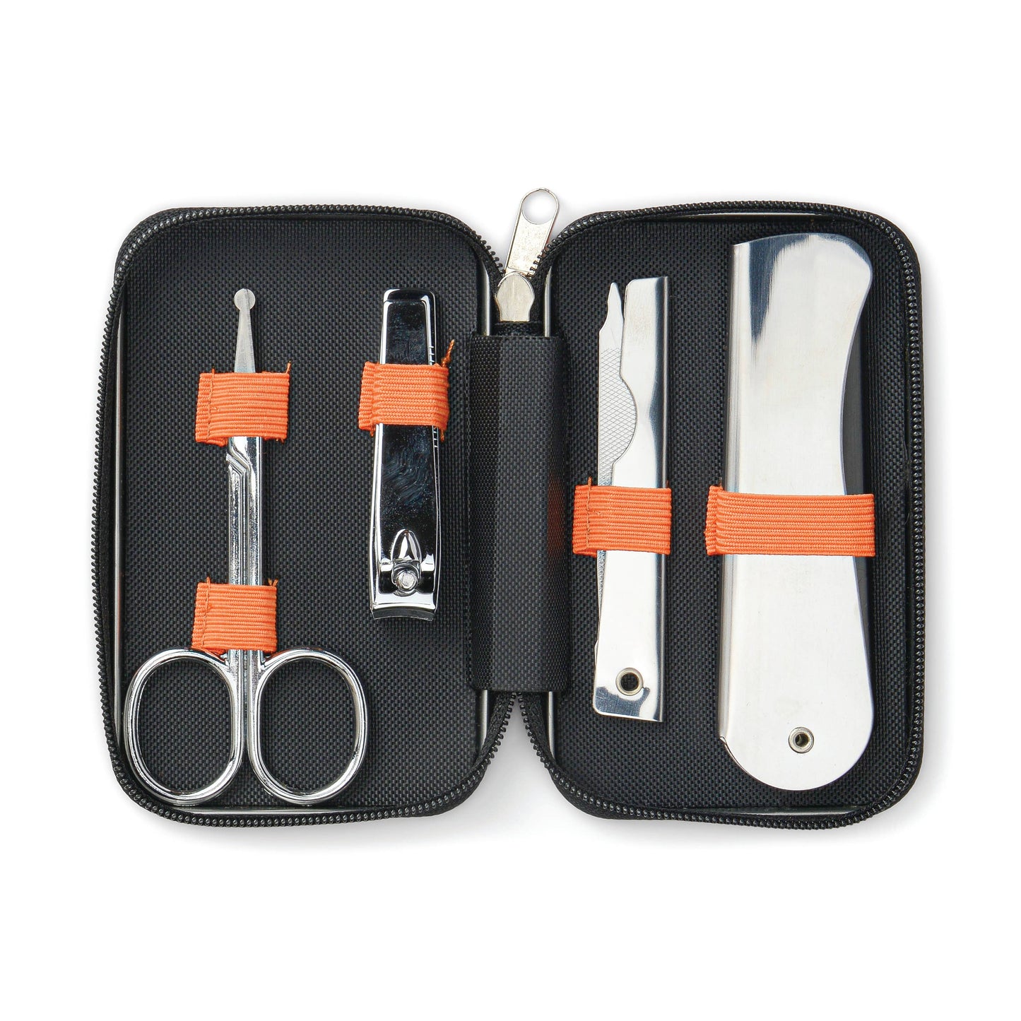 Nailed To Perfection Manicure Kit | On-the-Go Grooming zipper tin pouch