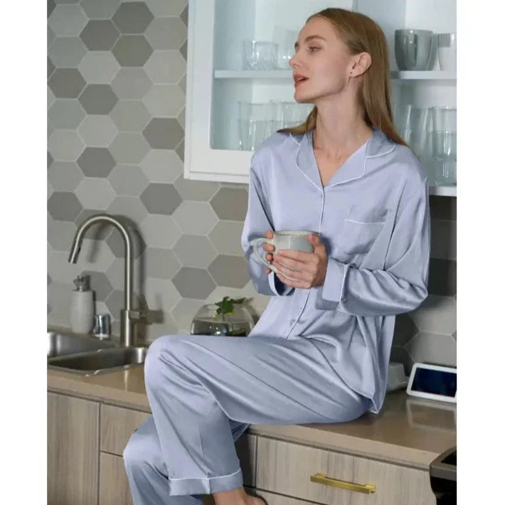 Steel Silk Long PJ Travel Set