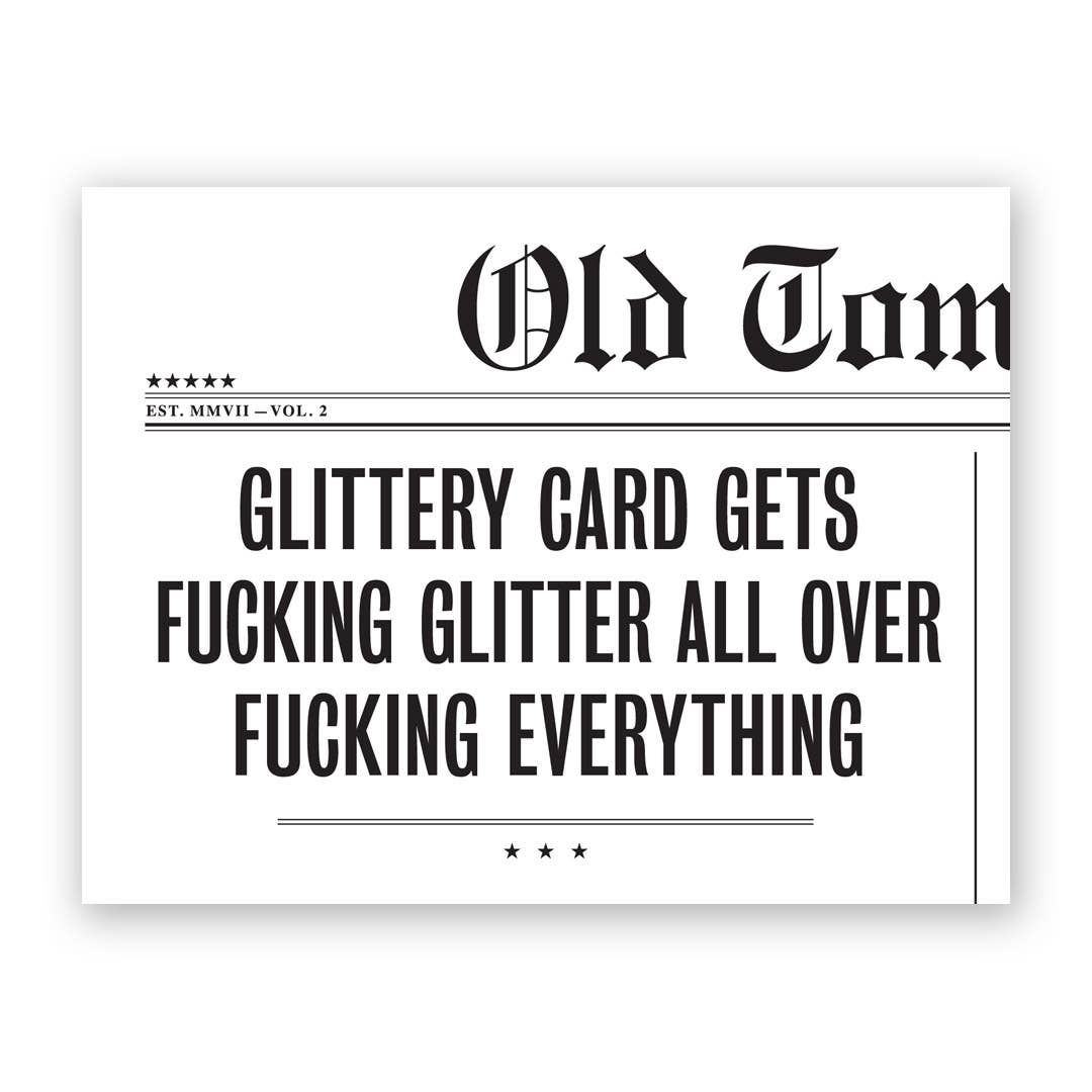 Glittery Greeting Card