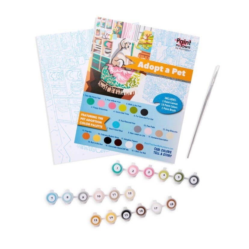 Adopt a Poodle Paint by Number Kit