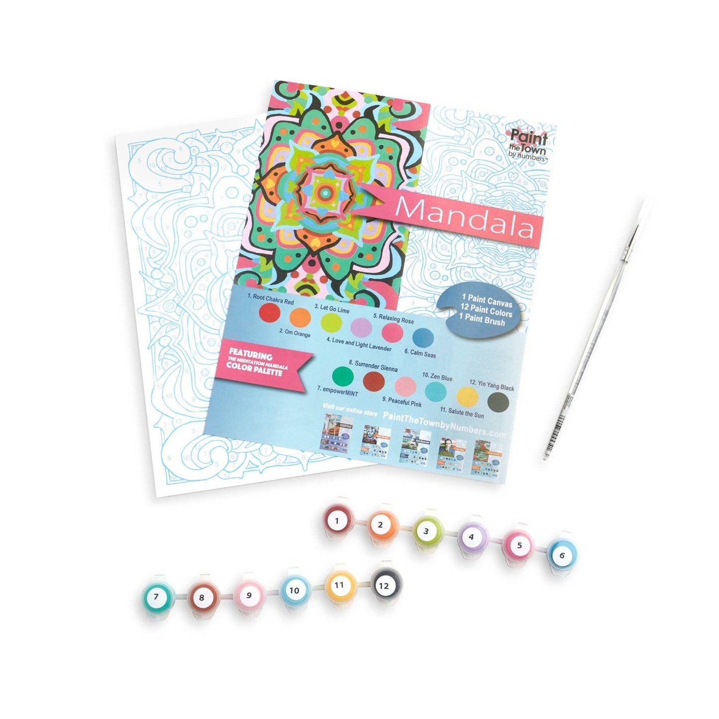 Mandala Paint by Number Kit