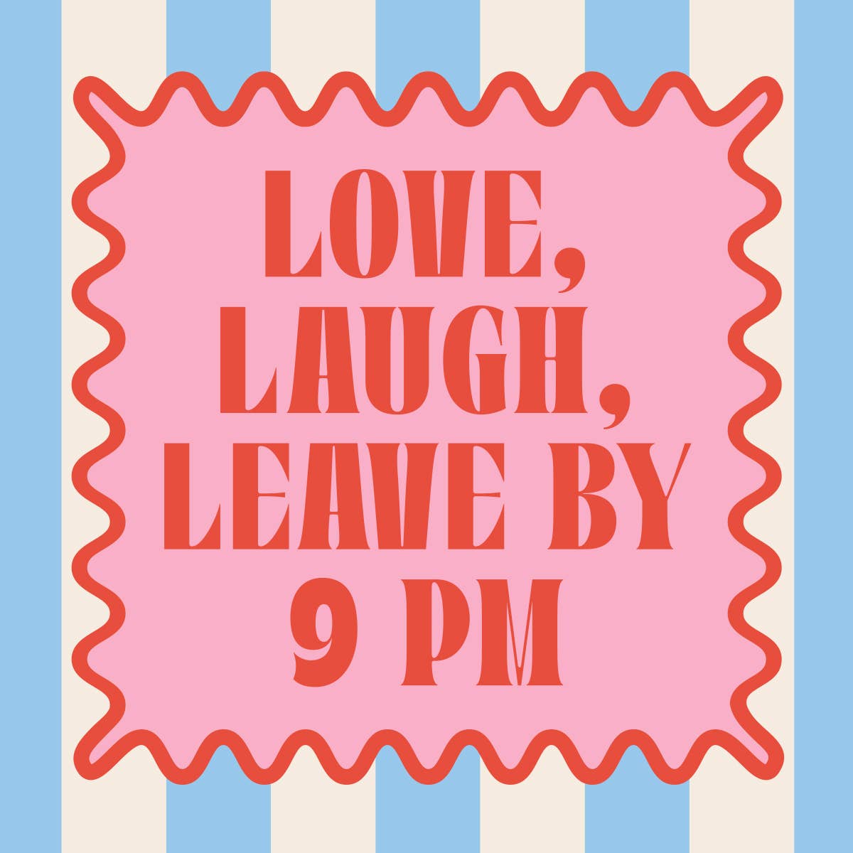 Love Laugh Leave by 9 Funny Cocktail Napkins | 20-Pack Party Napkins