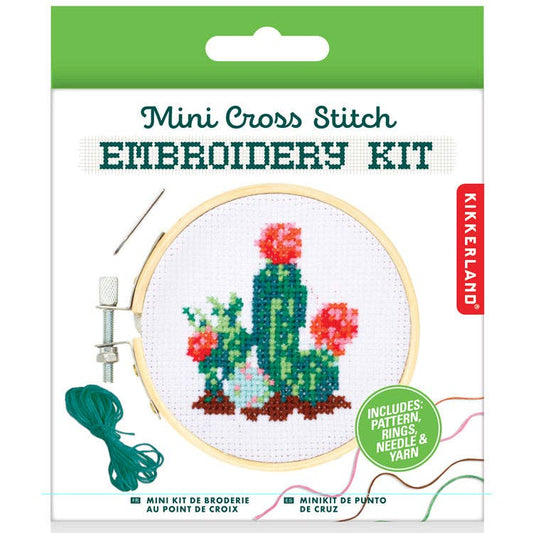 Cactus Mini Cross Stitch Kit