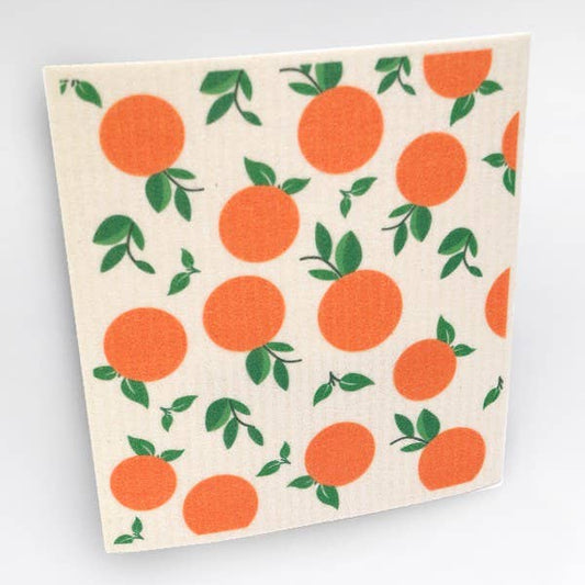 Oranges Reusable Dishcloth