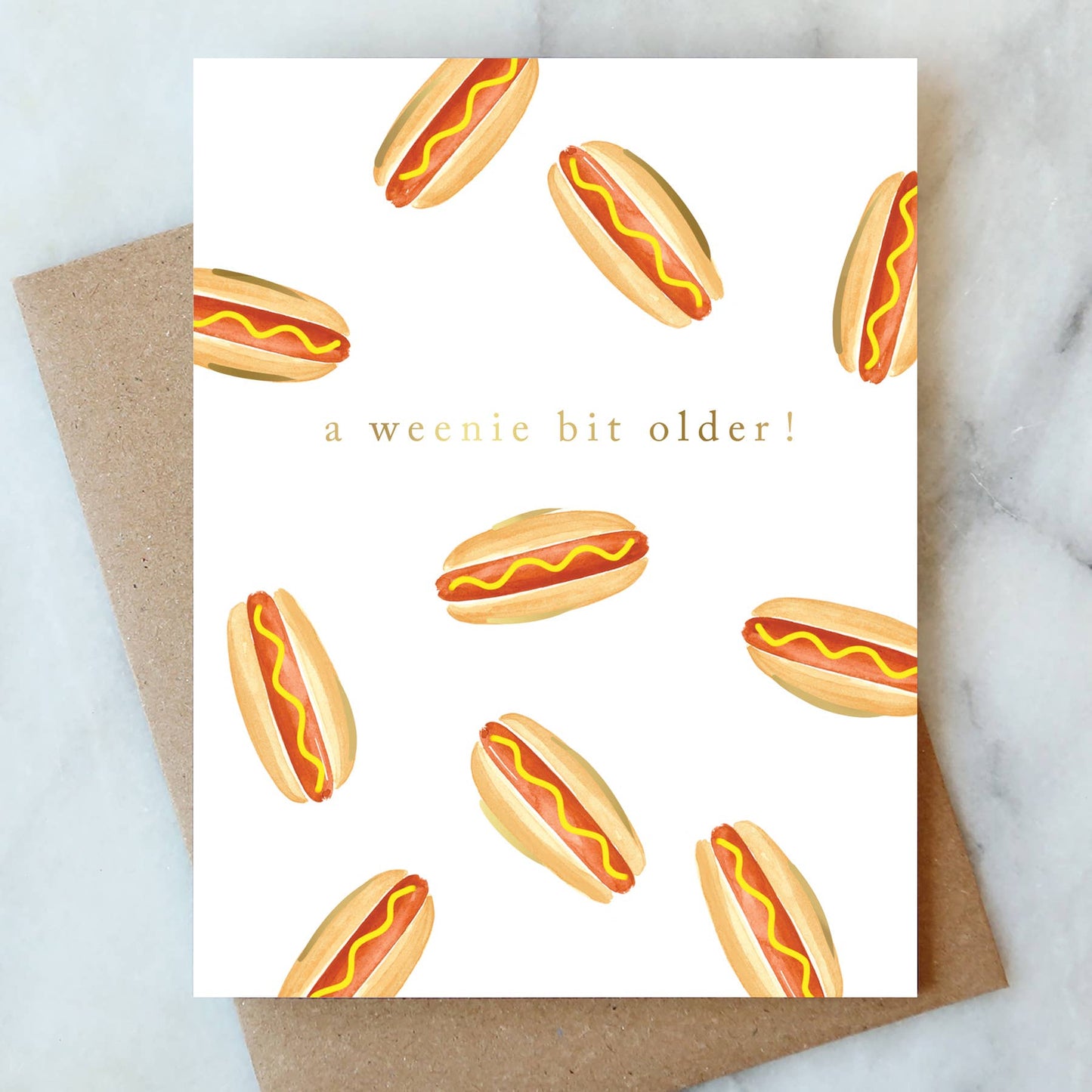 Hot Dog Birthday Greeting Card