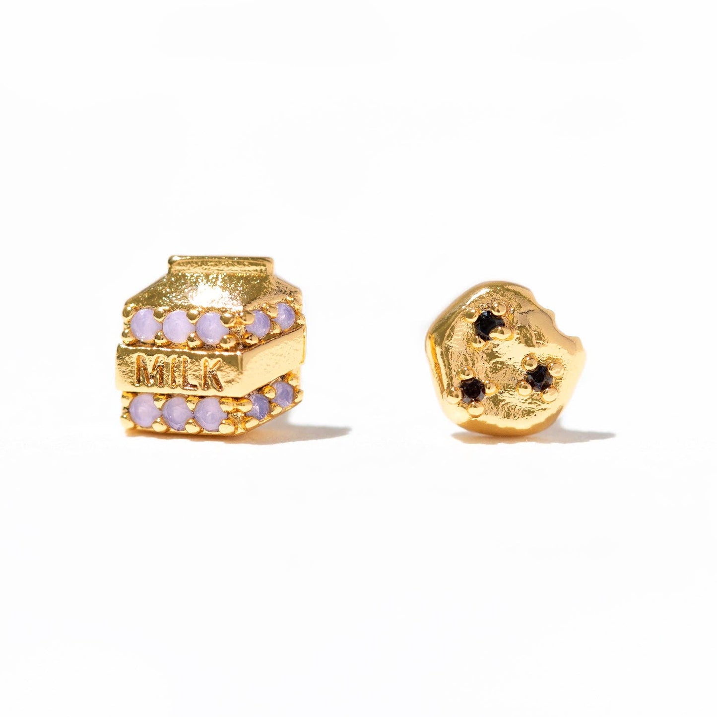 Milk and Cookies Stud Earrings