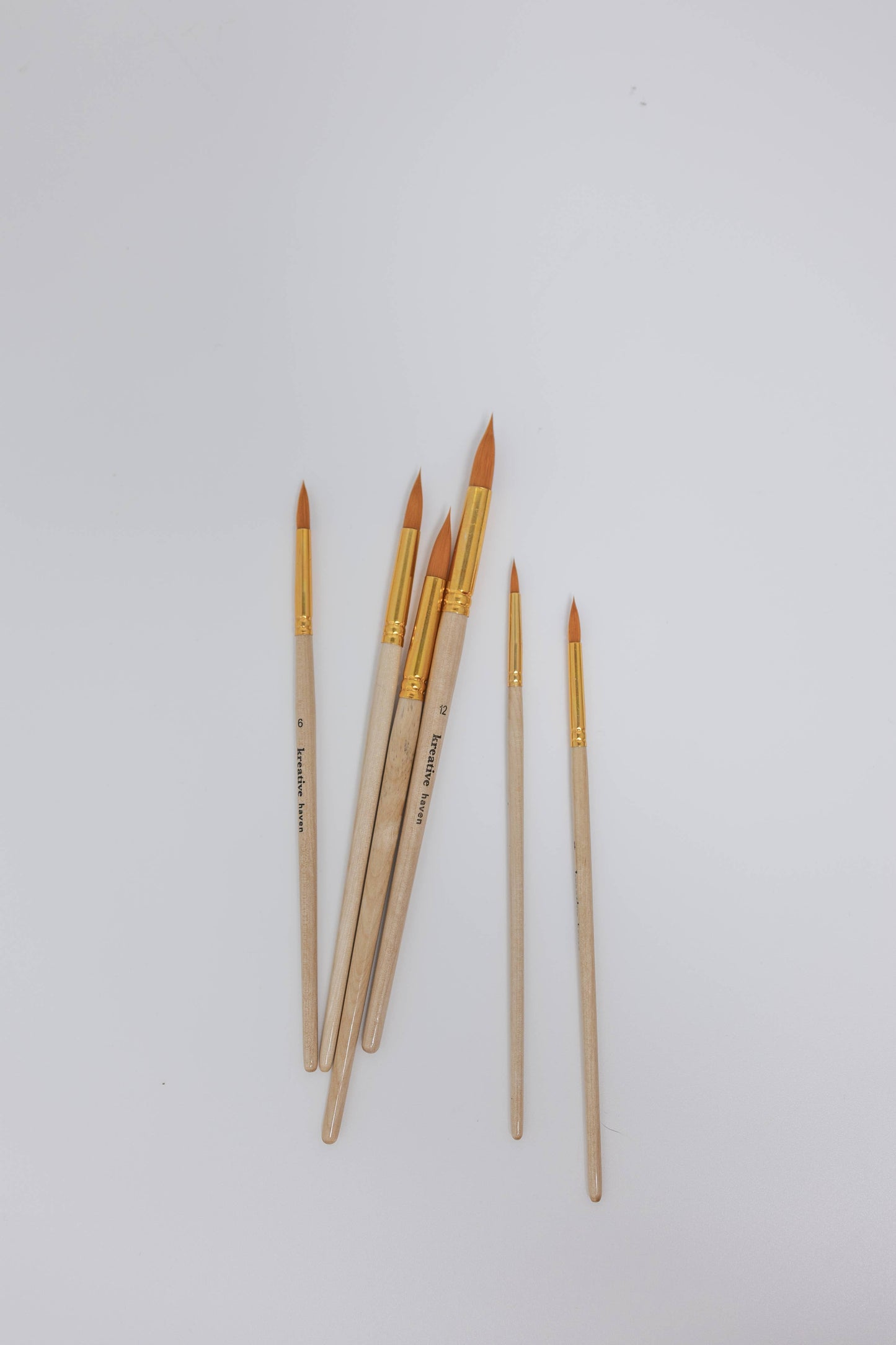 Round Tip Watercolor Brush Set