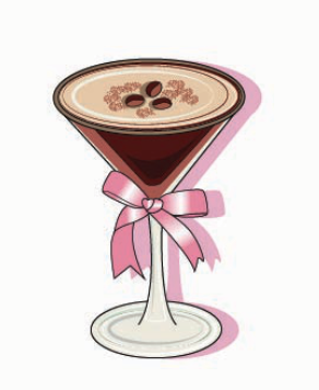 Espresso Martini Bow Print Short Pajama Set