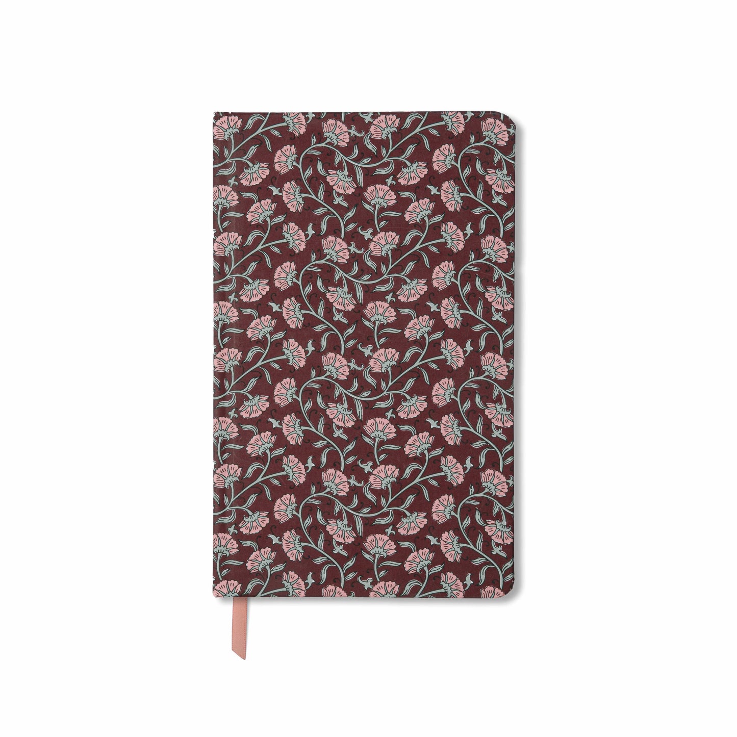 Burgundy Vintage Floral Soft Touch Journal | Hardcover Lined Notebook