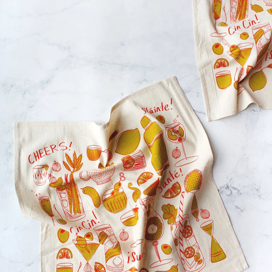Martini Olive Tea Towel