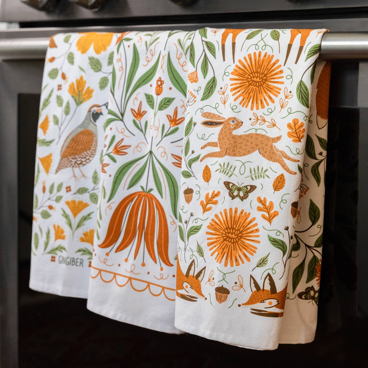 Fall Forest Woodland Tea Towel