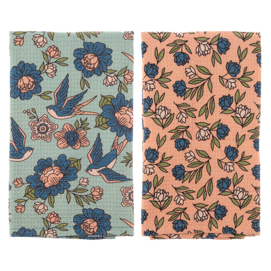 Sparrows Waffle Weave Tea Towel