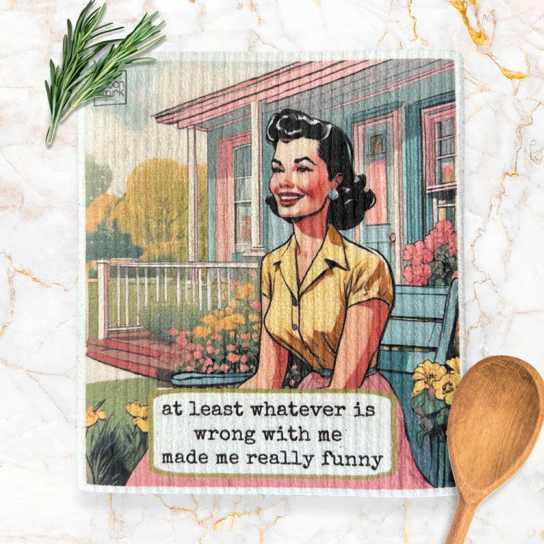 Wrong with Me Swedish Dishcloth