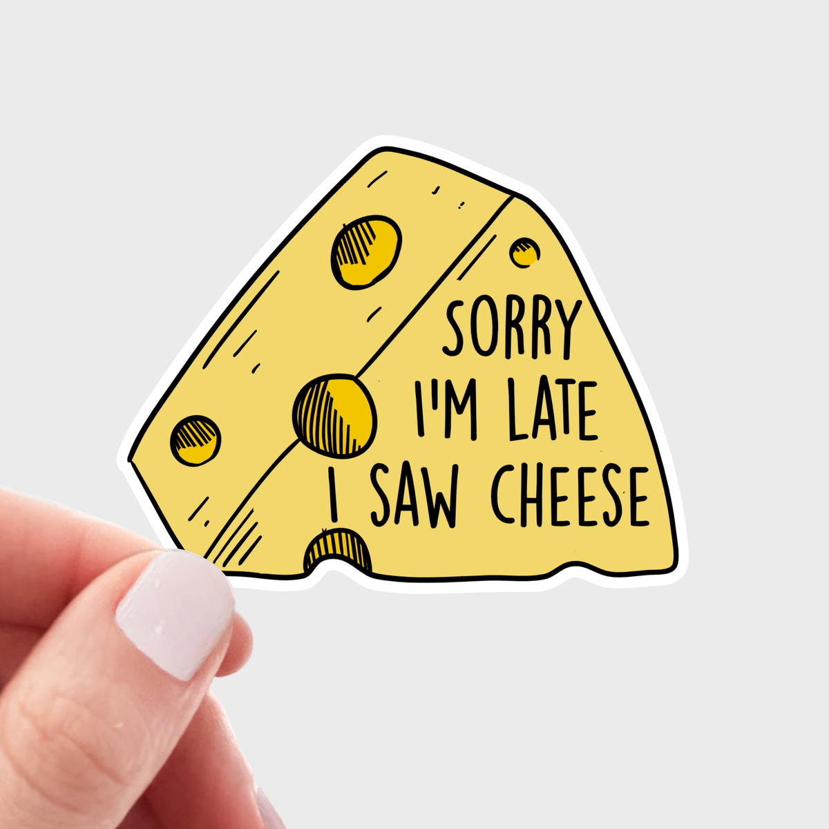 Curd Nerd Cheese Vinyl Sticker