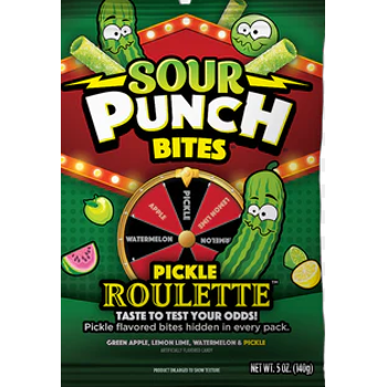Sour Punch Bites Pickle Roulette