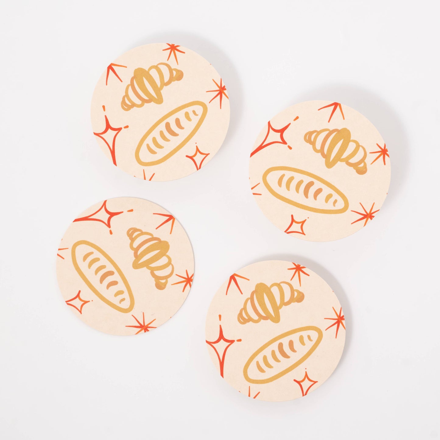 Oui Croissants Coasters