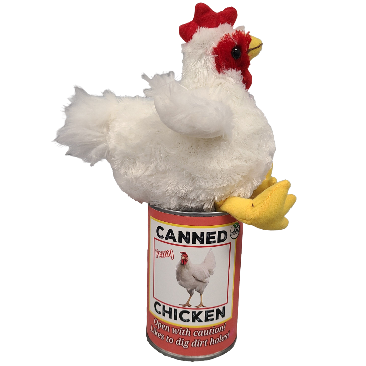 Canned Chicken Farm Animal Plush