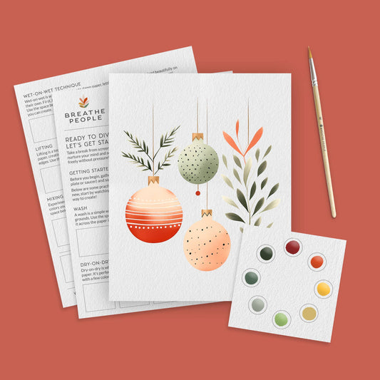Holiday Ornaments Watercolor Kit