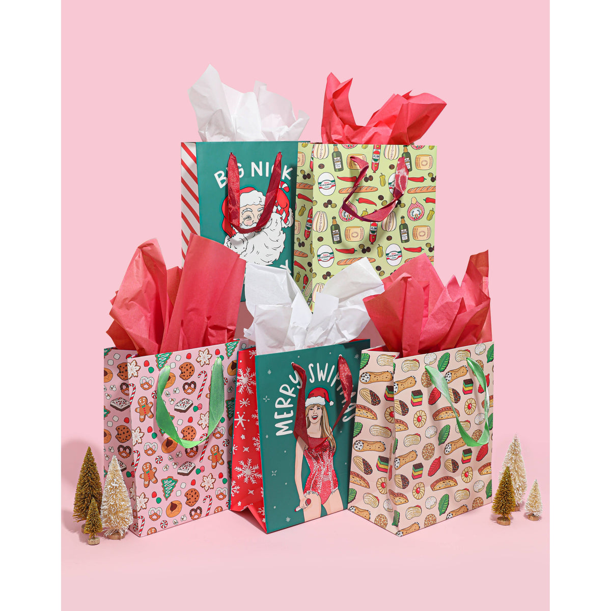 Big Nick Energy Holiday Gift Bag | Funny Santa Christmas Gift Bag