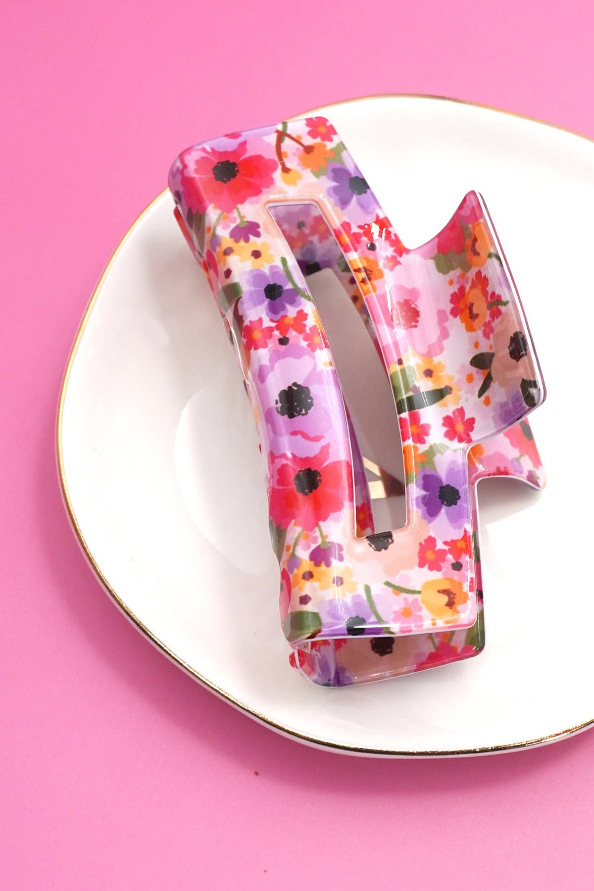 Floral Paisley Hair Claw