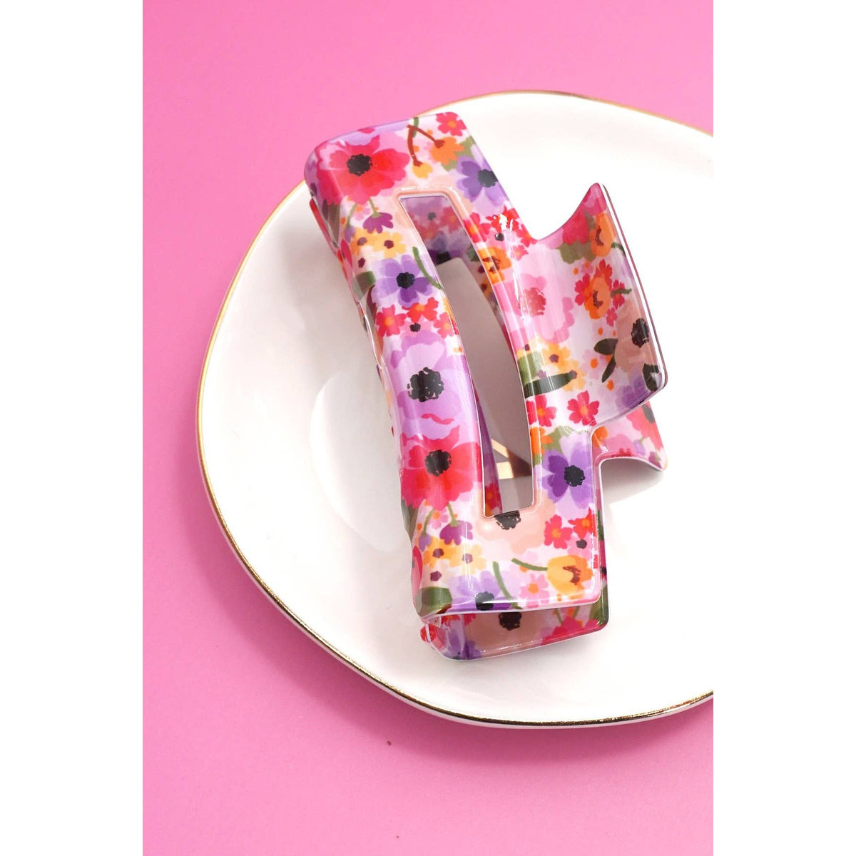Floral Paisley Hair Claw