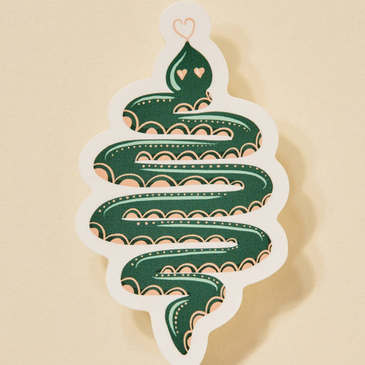 Heart Eyes Snake Sticker