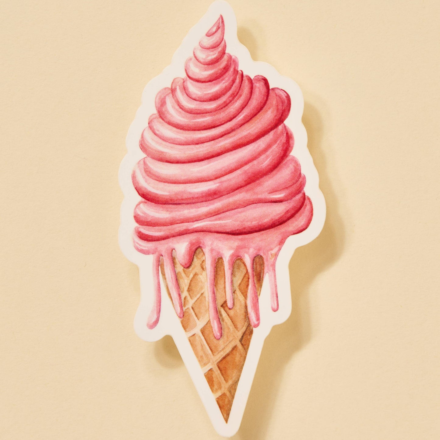 Drippy Ice Cream Cone Sticker