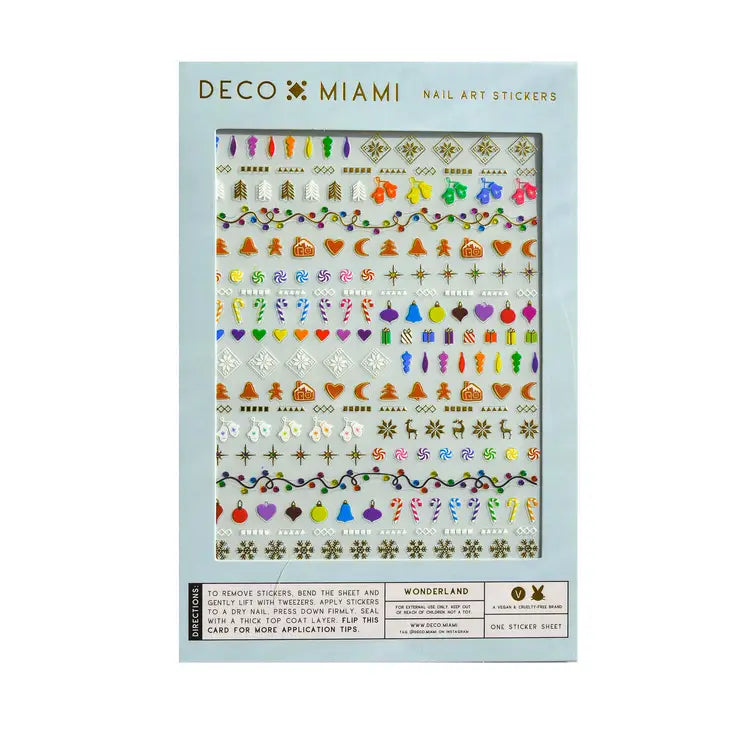 Wonderland Holiday Nail Art Stickers