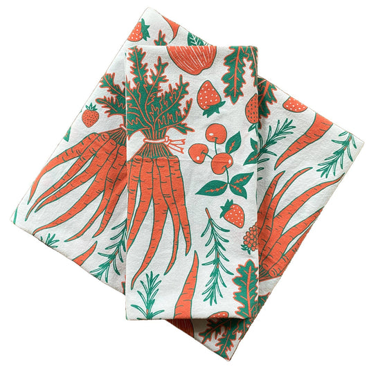 Fruit & Veggies Tea Towel