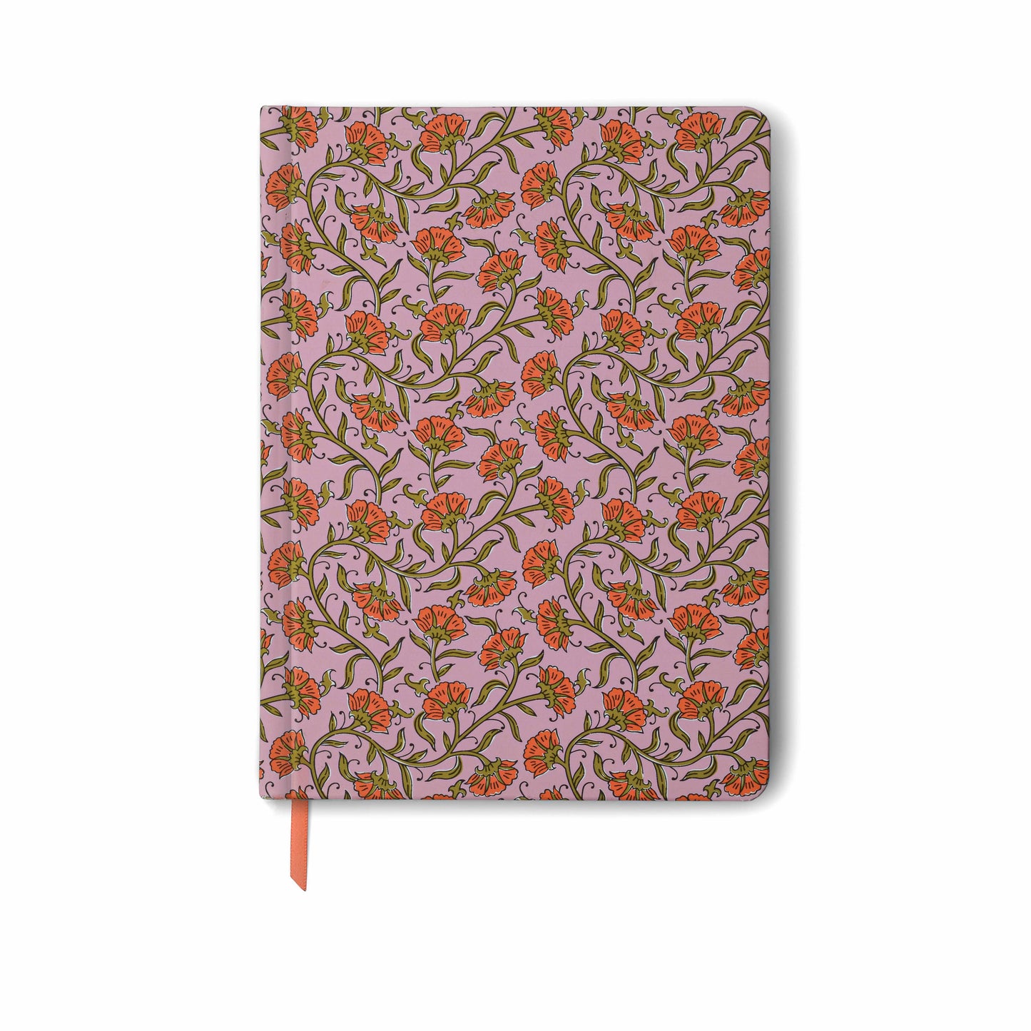 Pink Vintage Floral Jumbo Soft Touch Journal | Large Hardcover Lined Notebook