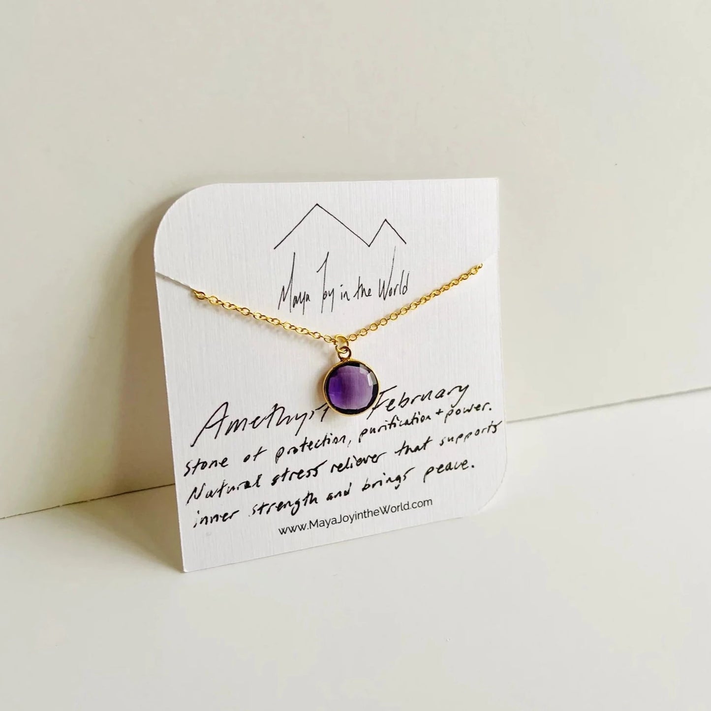 February Birthstone Necklace