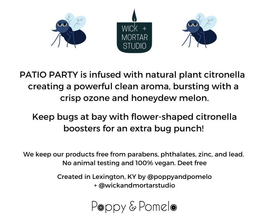 Patio Party Citronella Candle